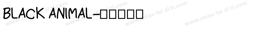 BLACK ANIMAL字体转换